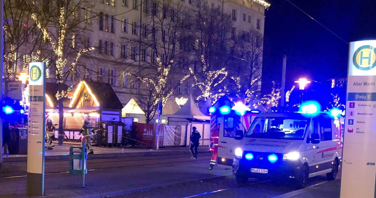 Samochód wjechał w tłum na jarmarku w Magdeburgu. Wiele ofiar