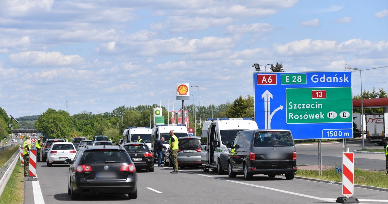 Wypadek na autostradzie. Przejście graniczne w Kołbaskowie zamknięte