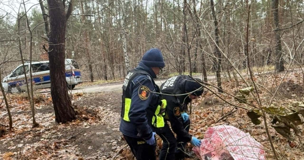 Narkotyki ukryte w torbie. Strażnicy miejscy znaleźli je w lesie w Warszawie